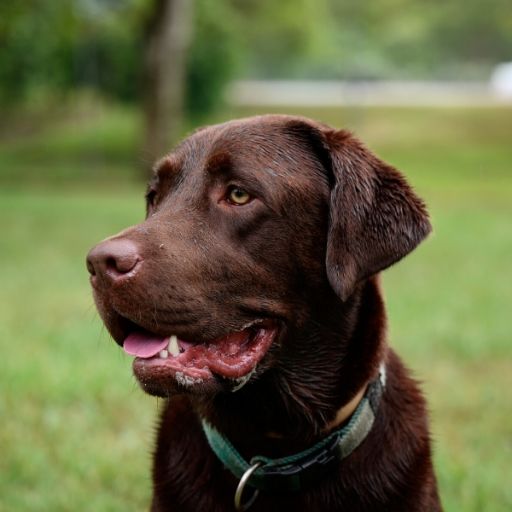 Labrador Retriever with cat